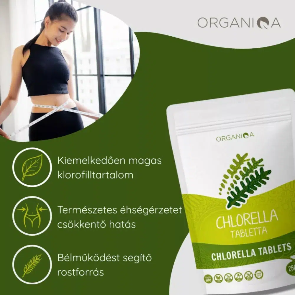 Organiqa Bio Chlorella tabletta - 250db - Image 3
