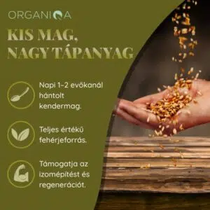 Organiqa Bio Hántolt Kendermag - 125g - Image 4