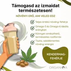 Organiqa Bio Kendermag fehérje por - 250g - Image 3