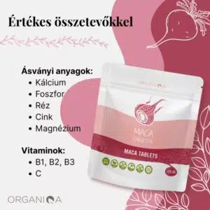 Organiqa Bio Maca tabletta - 120db - Image 2