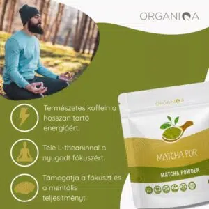 Organiqa Bio Matcha por - 60g - Image 3