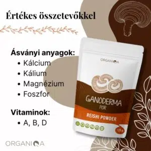 Organiqa Bio Reishi-Ganoderma por - 125g - Image 2