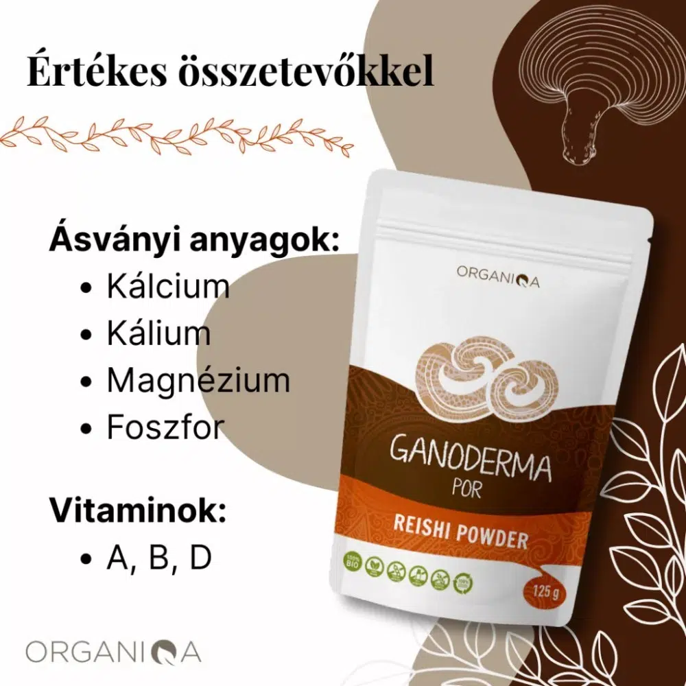 Organiqa Bio Reishi-Ganoderma por - 125g - Image 2