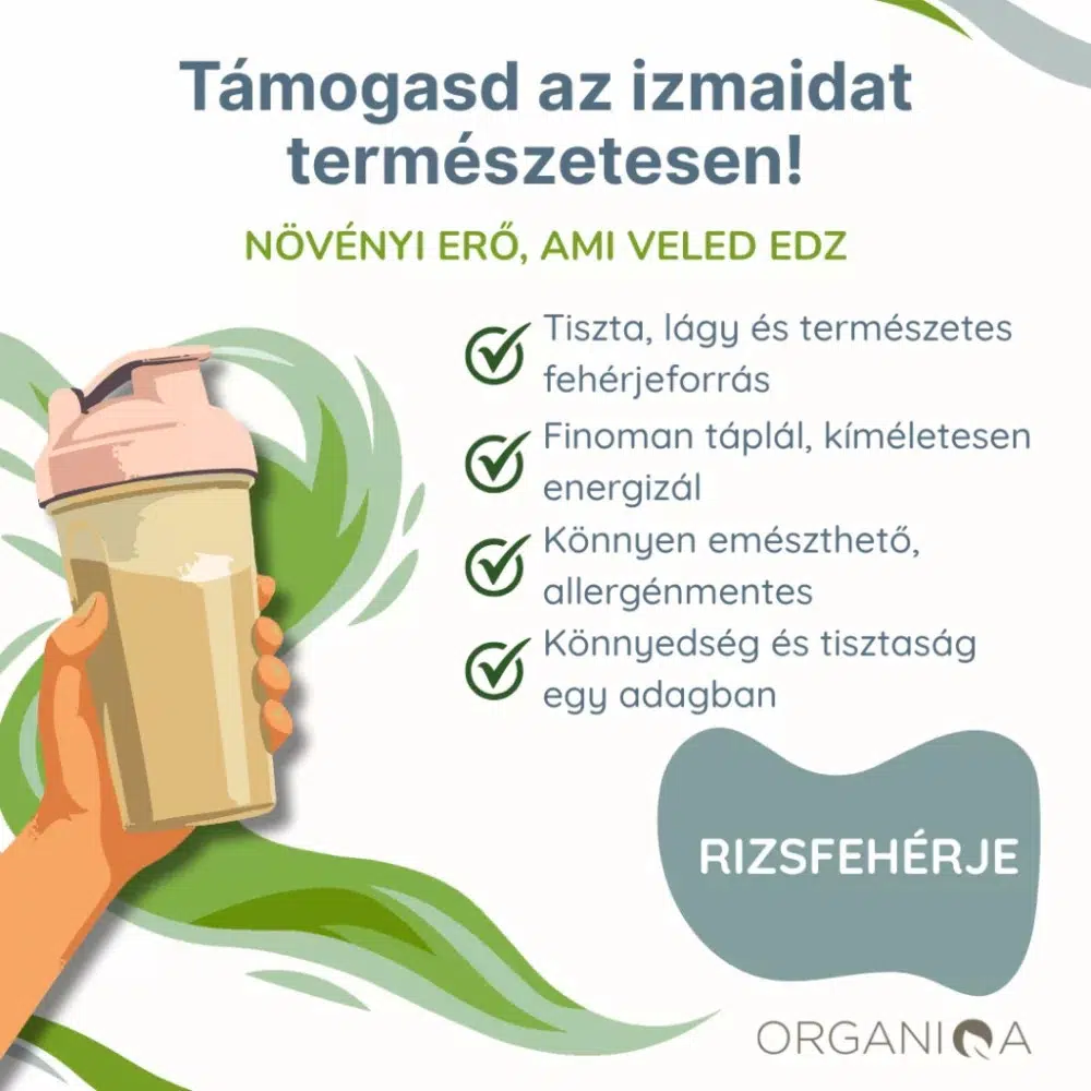Organiqa Bio Rizsfehérje por - 200g - Image 3