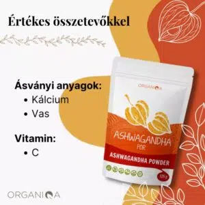 Organiqa Bio nyers Ashwagandha por - 125g - Image 2