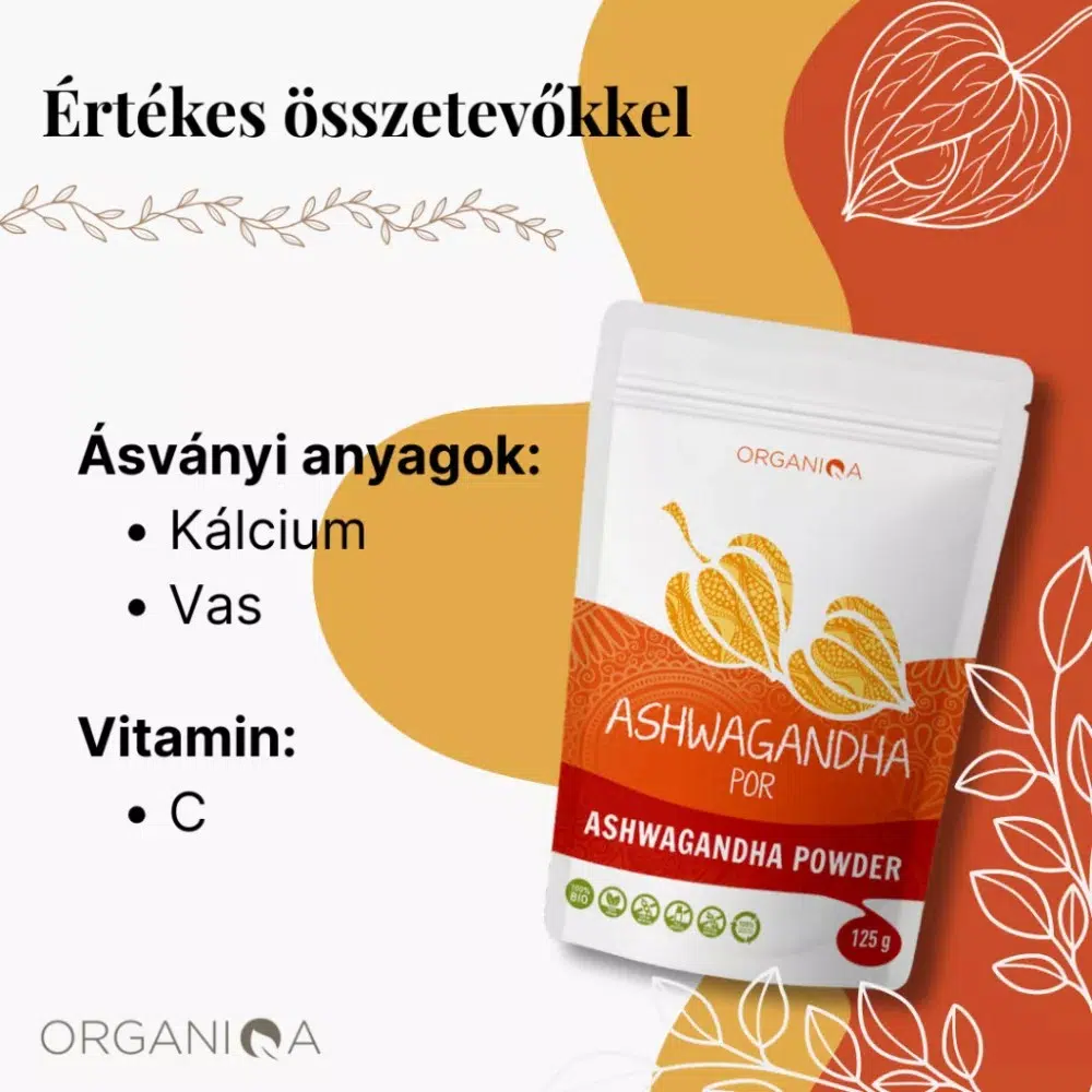 Organiqa Bio nyers Ashwagandha por - 125g - Image 2