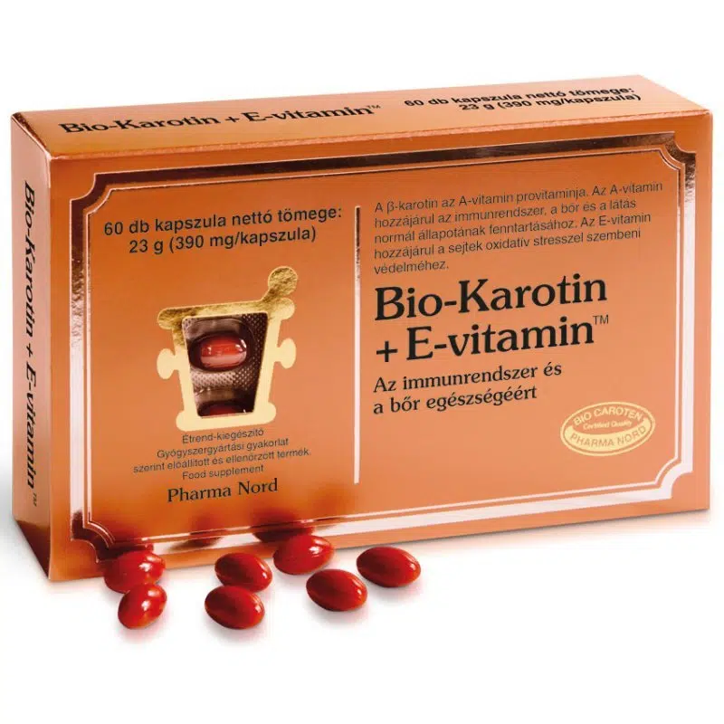 Pharma Nord Bio Karotin + E-vitamin kapszula - 60db