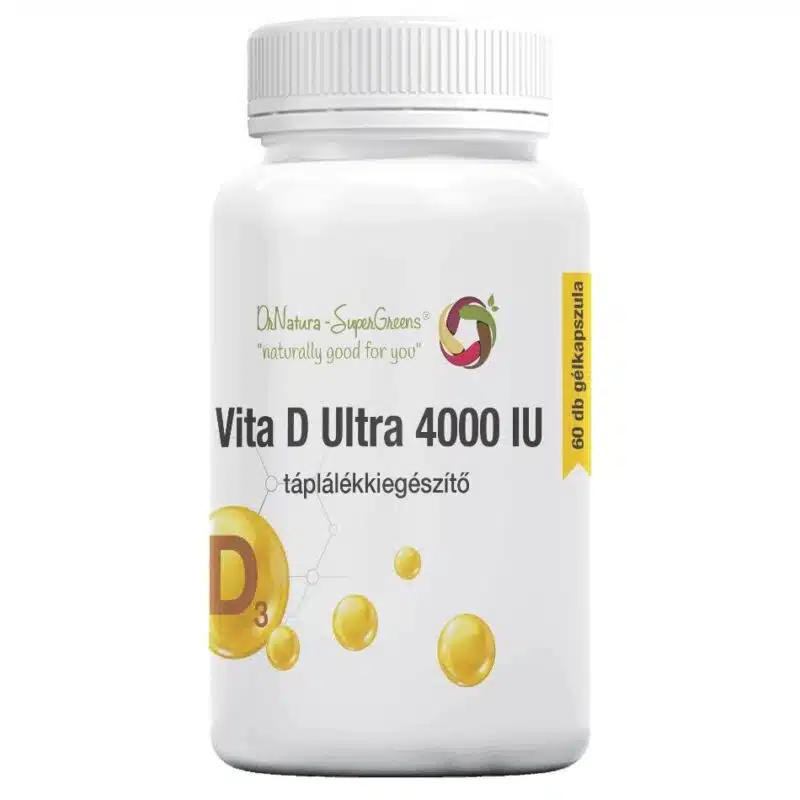 SuperGreens Vita D Ultra - D-vitamin 4000NE gélkapszula - 60db