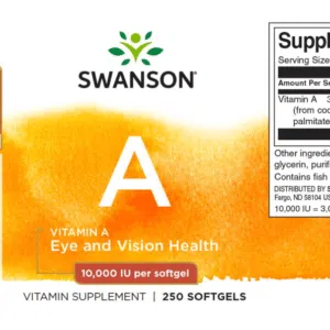 Swanson A-10000 vitamin gélkapszula - 250 db - Image 2