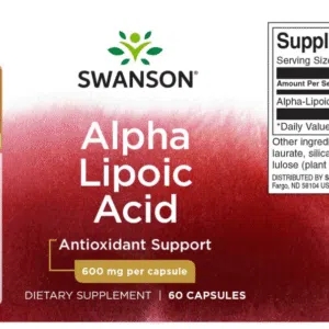 Swanson Alfa-liponsav 600mg kapszula - 60db - Image 2