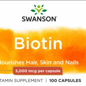 Swanson Biotin (B7-vitamin) kapszula - 100db - Image 2