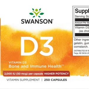 Swanson D3-vitamin 2000NE kapszula - 250db - Image 2