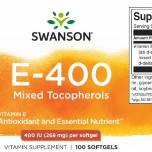 Swanson Ex-400NE E-vitamin lágyzselatin kapszula - 100db - Image 2
