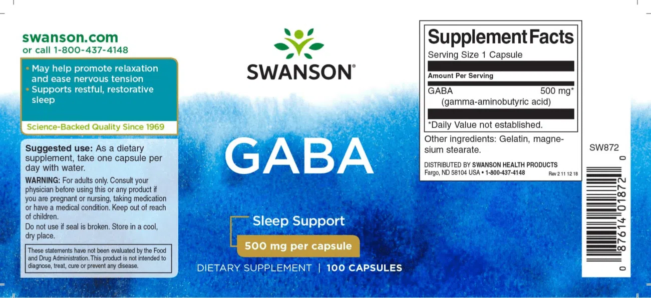 Swanson GABA kapszula - 100db - Image 2