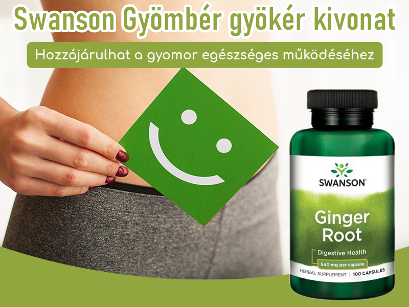 Küzdjön az utazási rosszullétek ellen gyömbérrel! Próbálja ki a Swanson Gyömbér gyökér kapszulát!