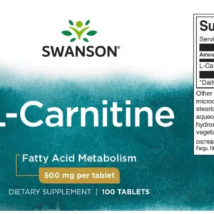 Swanson L-Carnitine tabletta - 100db - Image 2