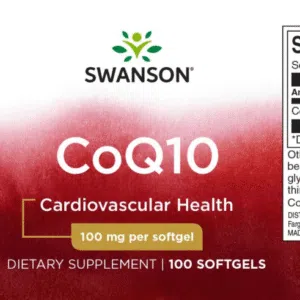 Swanson Q10 koenzim 100mg lágyzselatin kapszula - 100db - Image 2