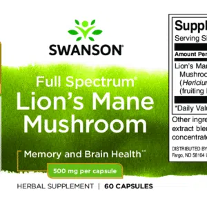 Swanson Lion's Mane - Süngomba kapszula - 60db - Image 2