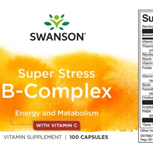 Swanson Super Stress B-Complex kapszula - 100db - Image 2