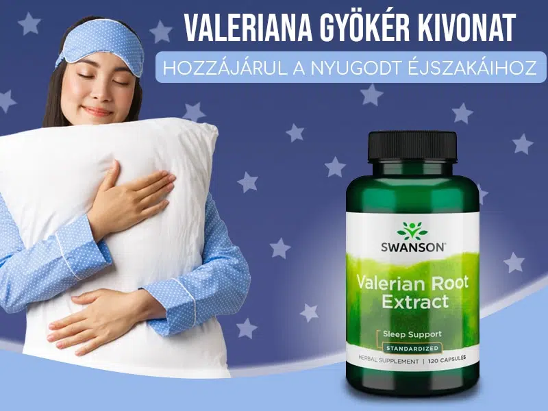 A Swanson Valeriánagyökér-kivonat kapszulában lévő gyógynövény nem okoz függőséget
