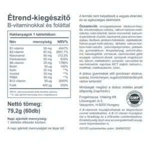 Vitaking Mega B-50 komplex tabletta - 60db - Image 3