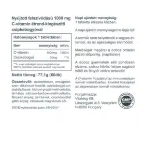 Vitaking C-vitamin 1000mg RETARD tabletta – 60db - Image 2