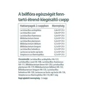 Vitaking Flora10 élőflórás készítmény (150 csepp) - 6ml - Image 2