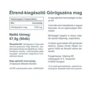 Vitaking Görögszéna mag kapszula - 90db - Image 2
