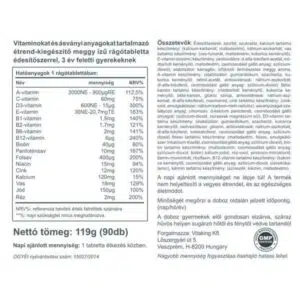 Vitaking Gyerek Multivitamin meggyes rágótabletta - 90db - Image 3
