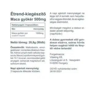 Vitaking Maca 500mg kapszula - 90db - Image 2
