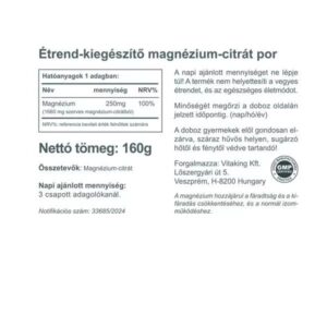 Vitaking Magnézium Citrate por - 160g - Image 3