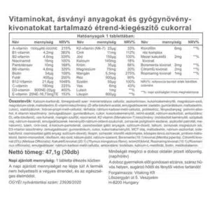 Vitaking Nicovit komplex multivitamin dohányosoknak - 30db - Image 3