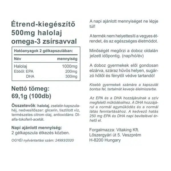 Vitaking Omega-3 Kids gélkapszula - 100 db - Image 3