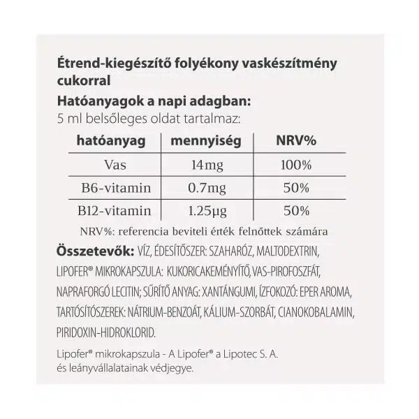 Vitaking VitaFer mikrokapszulázott vas készítmény - 120ml - Image 2