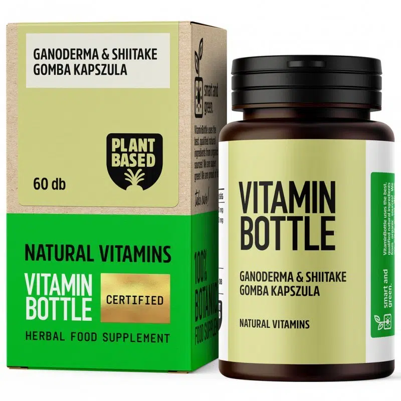 Vitamin Bottle Ganoderma & Shiitake gomba kapszula - 60db