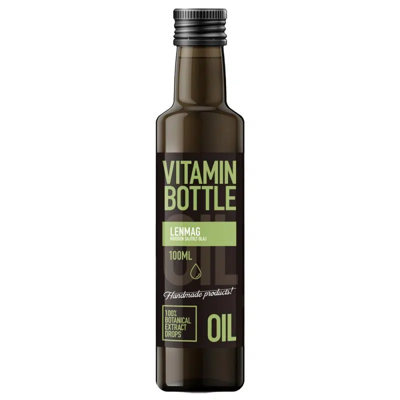 Vitamin Bottle Lenmag hidegen sajtolt olaj - 100ml