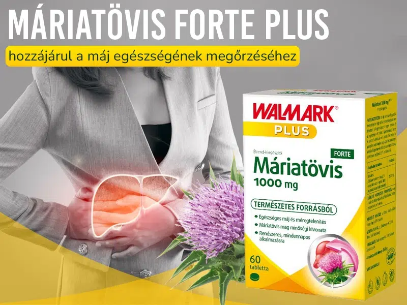 A Walmark Máriatövis FORTE Plus tabletta a máriatövis magjának kivonatából készült