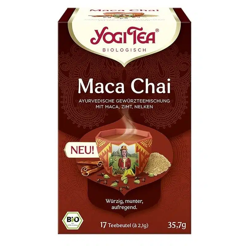 Yogi Bio Maca chai tea - 17 filter/doboz