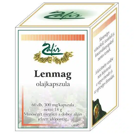 Zafir Lenmag olajkapszula - 60db
