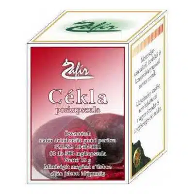 Zafir cékla porkapszula