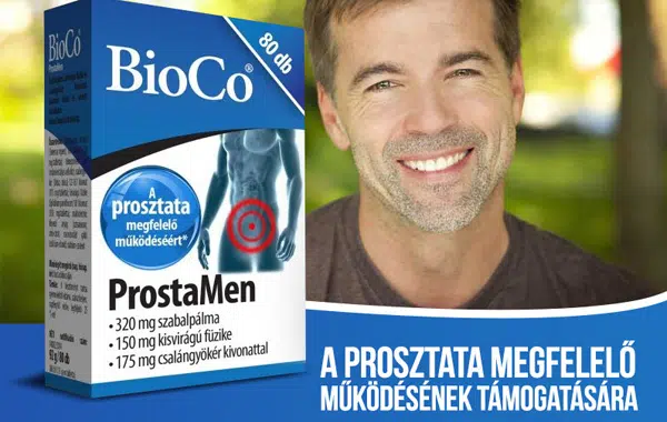 A BioCo ProstaMen tabletta minden 45 év feletti férfi számára hasznos lehet!
