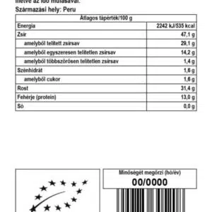 Biomenü Bio perui kakaóbab - 250g - Image 2