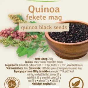 Biomenü Bio Quinoa fekete mag - 250g - Image 2