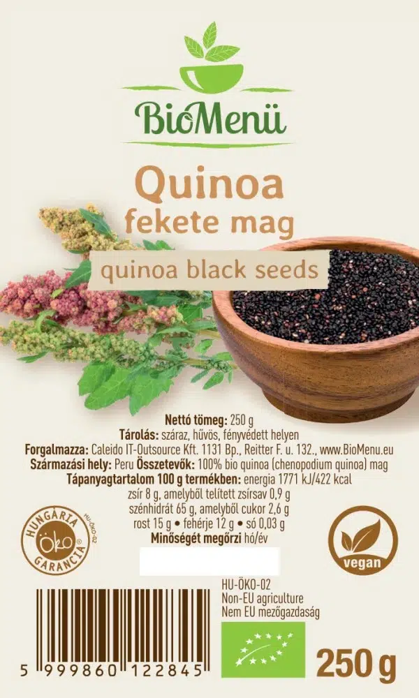 Biomenü Bio Quinoa fekete mag - 250g - Image 2