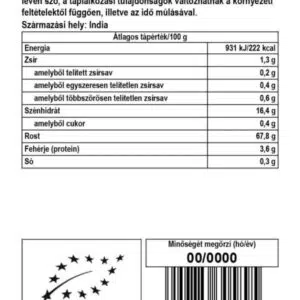Biomenü Bio útifűmaghéjliszt - 125g - Image 2