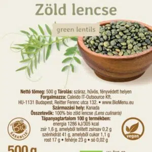 Biomenü Bio Zöld lencse - 500g - Image 2