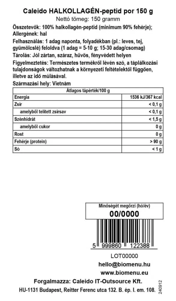 Caleido Halkollagén-peptid por - 150g - Image 2