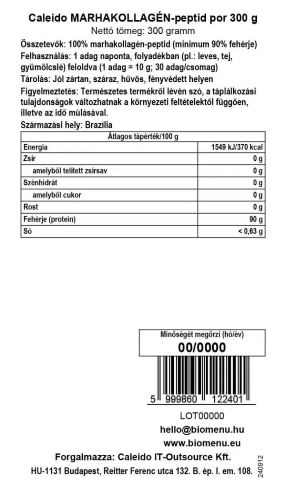 Caleido Marhakollagén-peptid por – 300g - Image 2