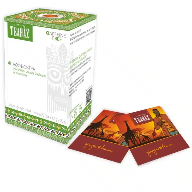 Gárdonyi Teaház Rooibostea gyömbéres, citrusos citromfűvel - 20 filter