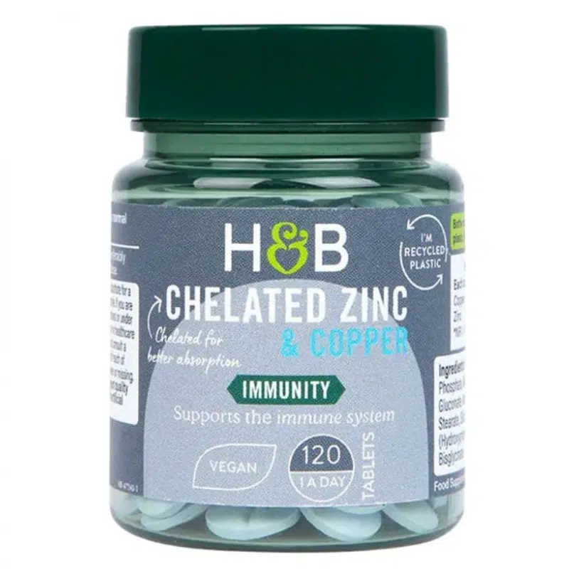H&B Cink 15mg+Réz tabletta - 120db